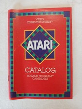 Atari Catalog Vintage Booklet 45 Game Program Cartridges 1981 