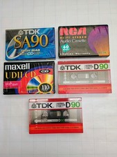 Cassette Tapes Blank 5 Unopened Tapes 2 Are High Bias and 1 Is Hi-fi Stereo