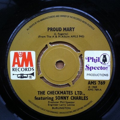 Checkmates Ltd. - Proud Mary - Used Vinyl Record 7 - G8100z