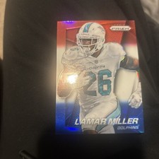 2014 Panini Prizm Red White And Blue Prizm #84 - Lamar Miller - Miami