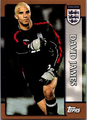 DAVID JAMES 2002 Topps Soccer Card ENGLAND #15 PSA