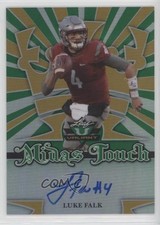 2018 Leaf Valiant Midas Touch Green 45/60 Luke Falk #MT-LF1 Auto bp8