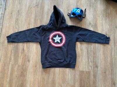 Captain America Marvel Kostüm Karneval 9- 11 Jahre Hoodie Maske Karneval