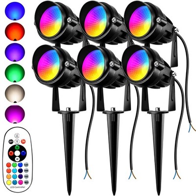 RGBW Low Voltage Landscape Lights, 12V-24V Color Changing Landscape Lights wi...