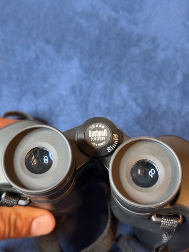 Bushnell PowerView 16x50 Binoculars Porro Prism BK-7 Strap Case Black 131650CL - Picture 5 of 7