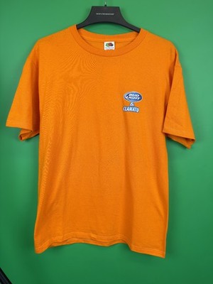 NWT Fruit of the Loom Bud Light & Clamato T-Shirt Men's Large Orange 100% Cotton