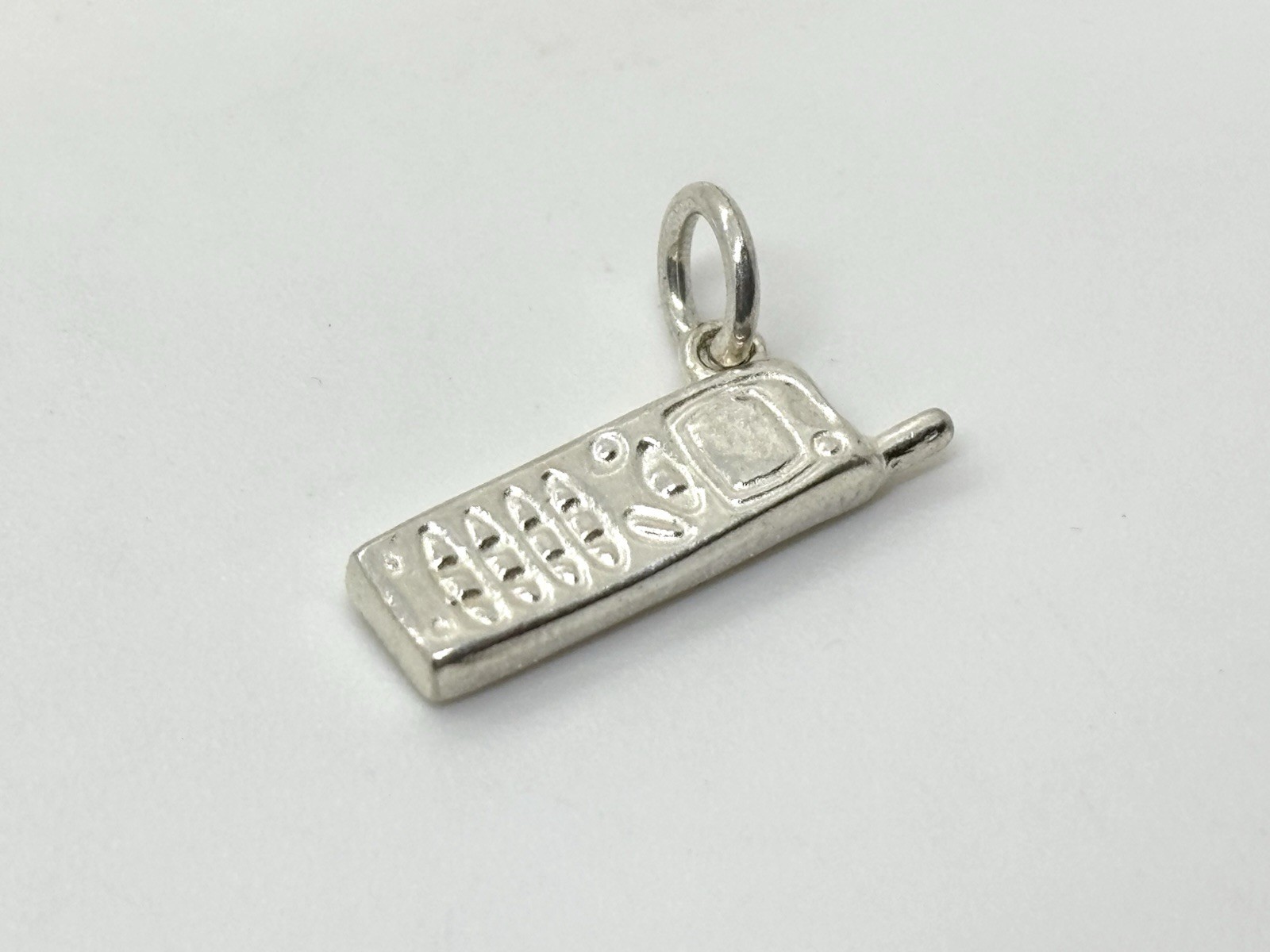 Solid Sterling Silver Mobile / Cell Phone Charm -… - image 3