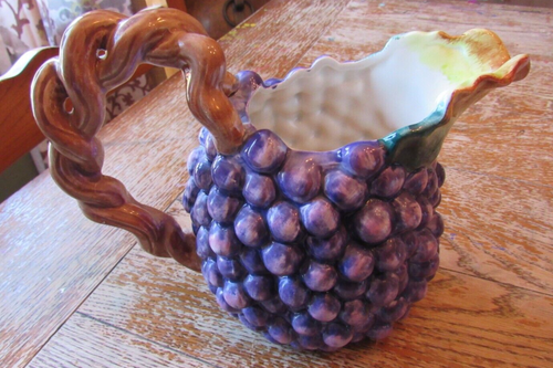 Vtg 1988, FITZ & FLOYD Sonoma Vineyard 1.5 qt Grapes, Basket Weave - Picture 3 of 7