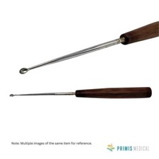 Bone Curette Angled Forward Size 3 Orthopedic Slim Grip Handle 10-1/2"