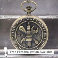 Mechanic Pocket Watch NEW Gift for Auto Car Worker Diesel Truck