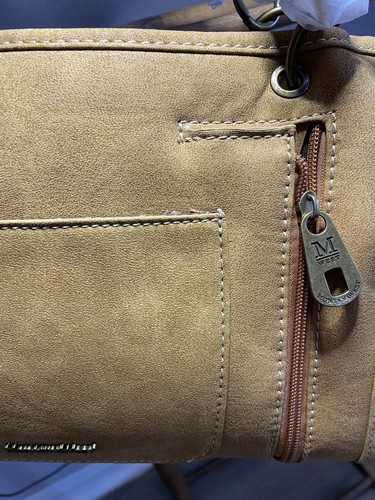 Montana West Conceal Carry Purse Handbag Studded Laser Cut Western Tan NWT - Picture 10 of 16