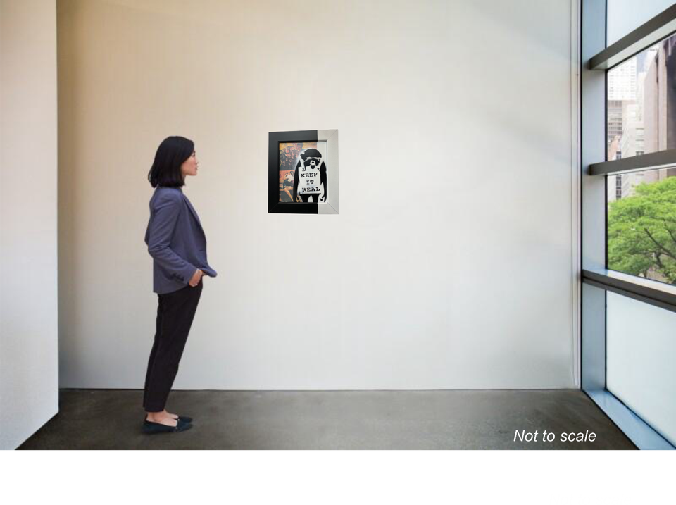 Banksy Monkey Graffiti Modern Art Original Painting (2013) eBay