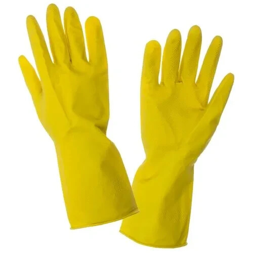 Wasserdicht Flock Gefüttert Latex, Gummi Handschuhe Abwaschen Sicherheit Küche Reinigung - Bild 3 von 10