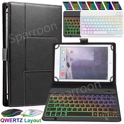 Beleuchtete Tastatur Maus Hülle für Huawei MatePad 11 SE Honor X9 X8 Pro M6 T10S