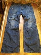 G-Star Storm Elwood Loose Trap Embro W38/L34 Jeans Hose Raw E755