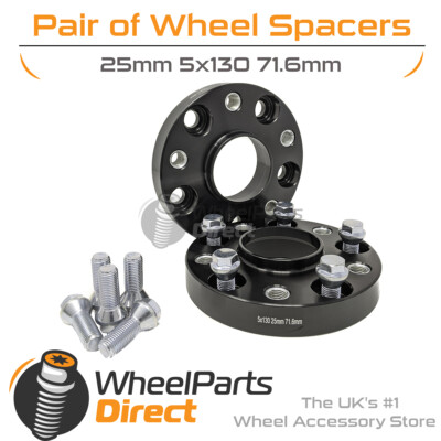 Bolt-On Wheel Spacers (2) 5x130 71.6 25mm for Lamborghini Urus 18-23