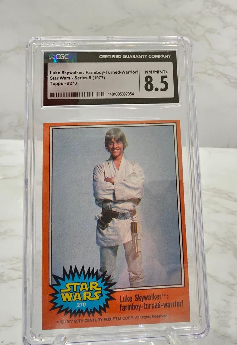 graded star wars cards Cgc Graded 1977 Card Star Wars Series 5 270 NM MINT+ 8.5 Topps Luke  Skywalker