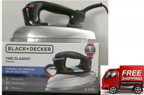 BLACK + DECKER CLASSIC DRY IRON CLOTHING FLAT IRON model F54 - Picture 7 of 14