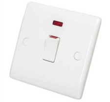 BG Nexus - 831-01 - 20a Double Pole Switch with LED Power Indicator New 