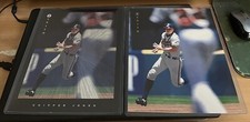 1997 Pinnacle Zenith Chipper Jones Braves Jumbo 8x10 Lot w/ Dufex & Bonus Auto