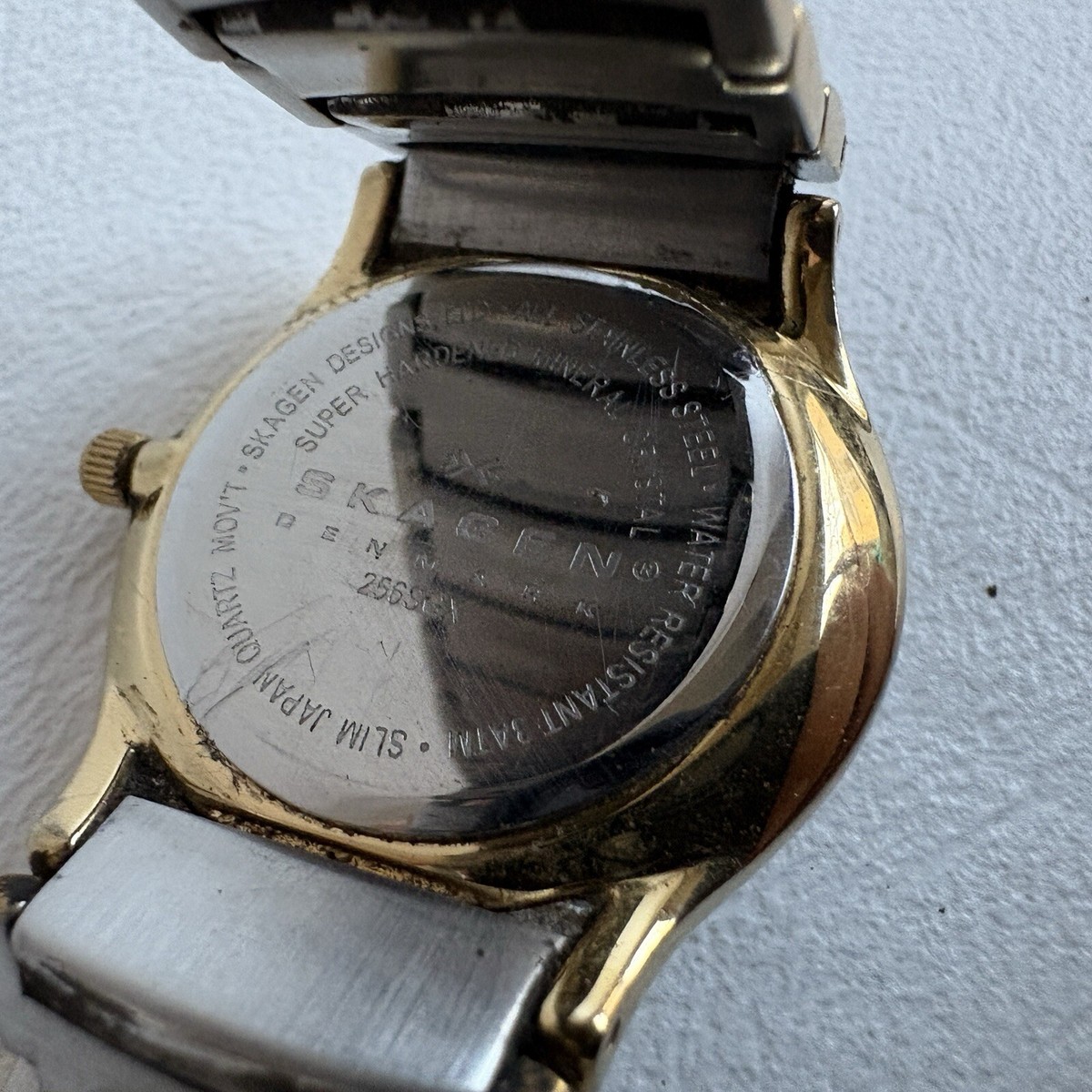 Skagen Denmark 256SGX Womens Two Tone Stainless Steel Watch Silver Gold Analog SKAGEN DENMARK 386SGX TWO-TONE MOP DIAMOND | Mercari main image 2