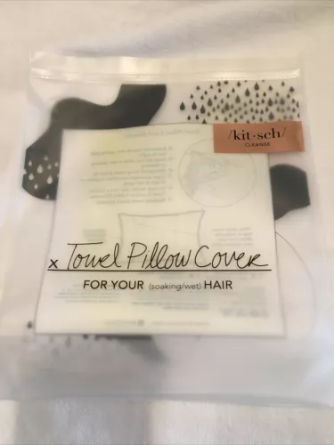 Kitsch Towel Pillow Cover 26” x 19” NEW IN PACKAGE All Hair Types