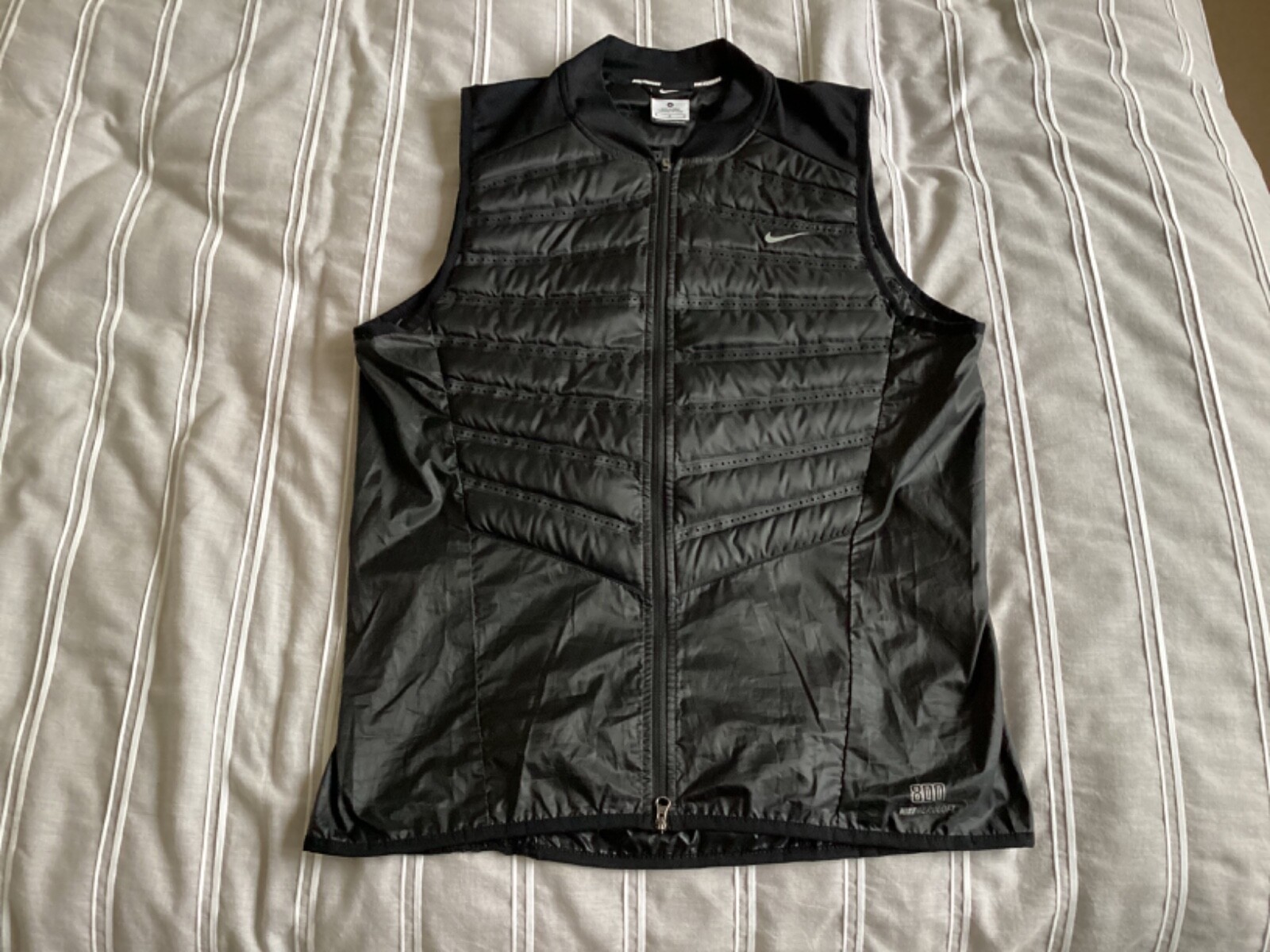 SACAI X NIKE GILET NIKE 800 PIUMINO AEROLOFT TAGLIA M NERO FLASH RIFLETTENTE 3M GYAKUSOU ACG