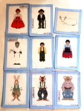 Designs by Petei, small 18ct white mono painted canvases, volume discount