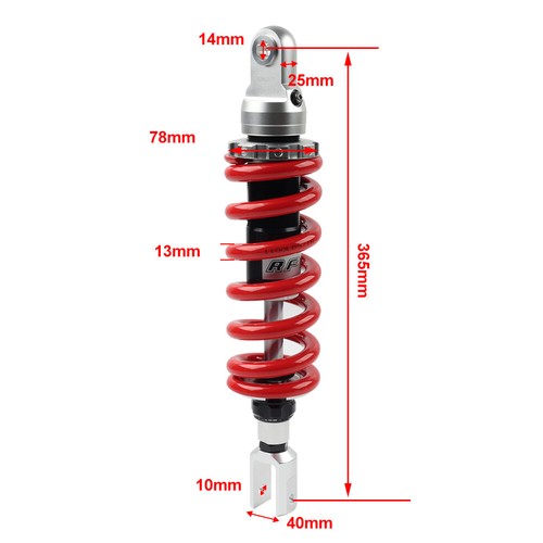 13mm Spring 365mm Adjustable Shock Absorber For Honda For Suzuki For ATV 40*10mm - Picture 10 of 10