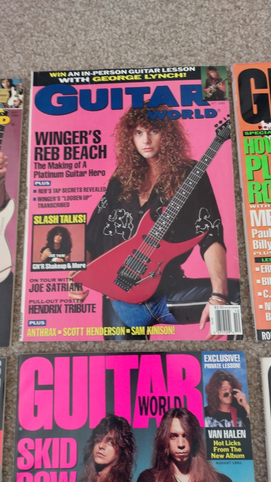 12 X Guitar World Magazines Vintage Mostly Early 1990's eBay