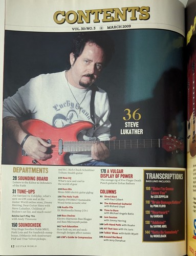 Guitar World Magazine March 2009 Led Zeppelin 40th, Marty Friedman, S Lukather - Picture 3 of 15
