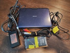 Sony 8  DVP-FX820 Wide Screen Portable DVD Player Blue Swivel Screen Works