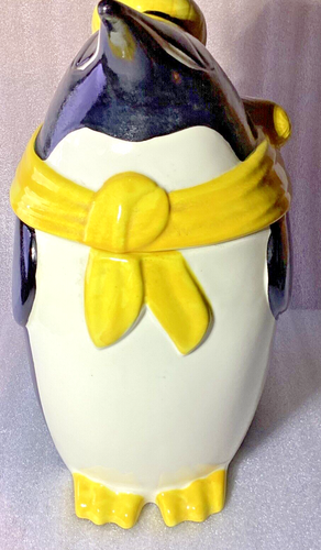 Vintage Metlox Keramik frosty der Pinguin Keksglas Made in USA. LESEN - Bild 2 von 10