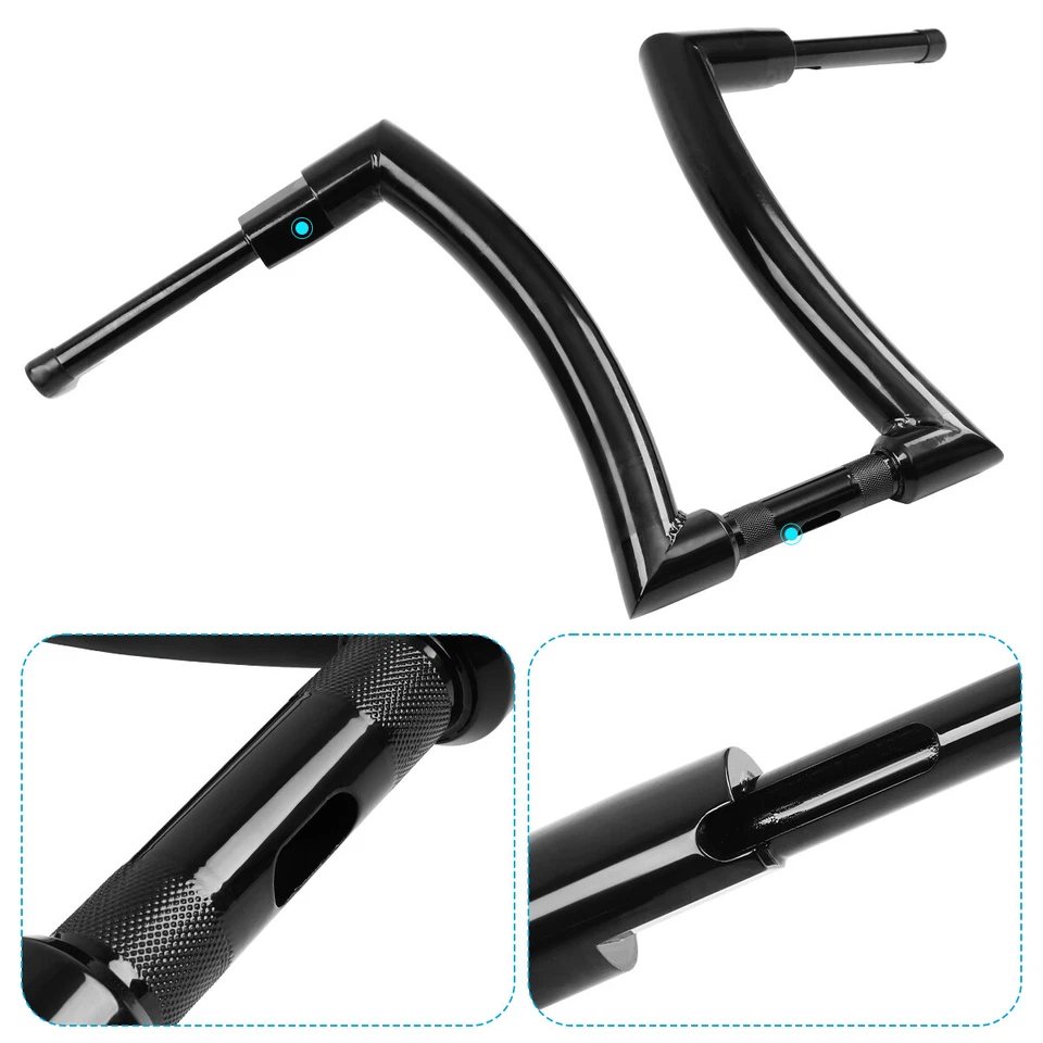 Manillar de 16" Rise 2" DNA MONSTER Ape Hanger Fat para Harley Road Glide FLTRX Foto 3 de 4