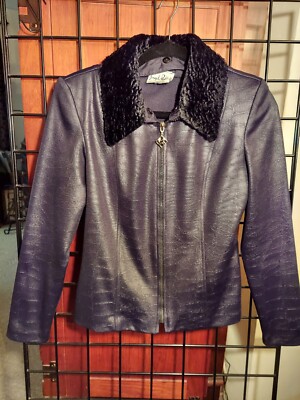 Joseph Ribkoff Rust Faux Fur Coat Rust Fur Jacket Outlet - Main Image