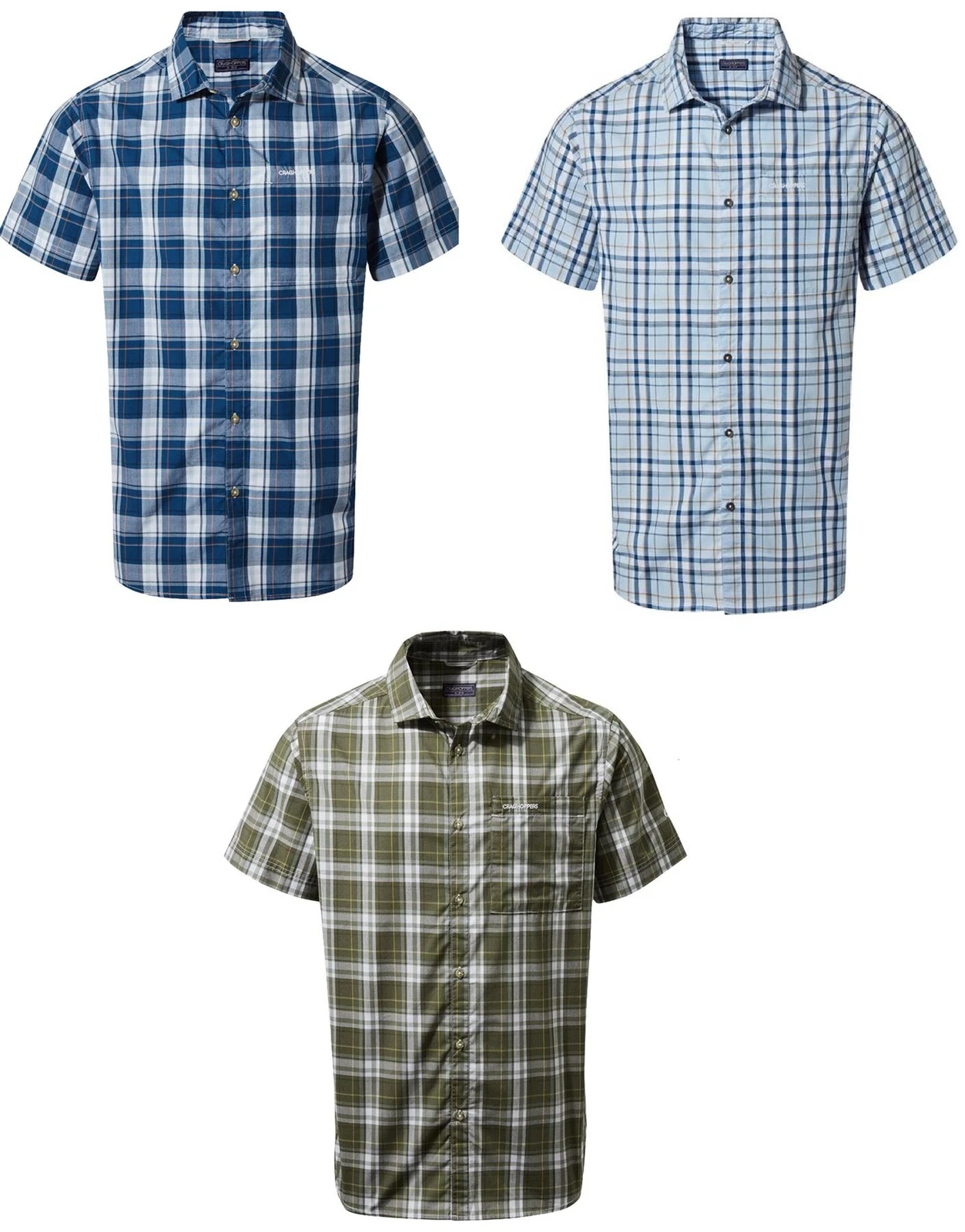 Craghoppers Mens Vernon Summer Check Shirt Short Sleeve Light Hiking Walking
Opens in a new window o