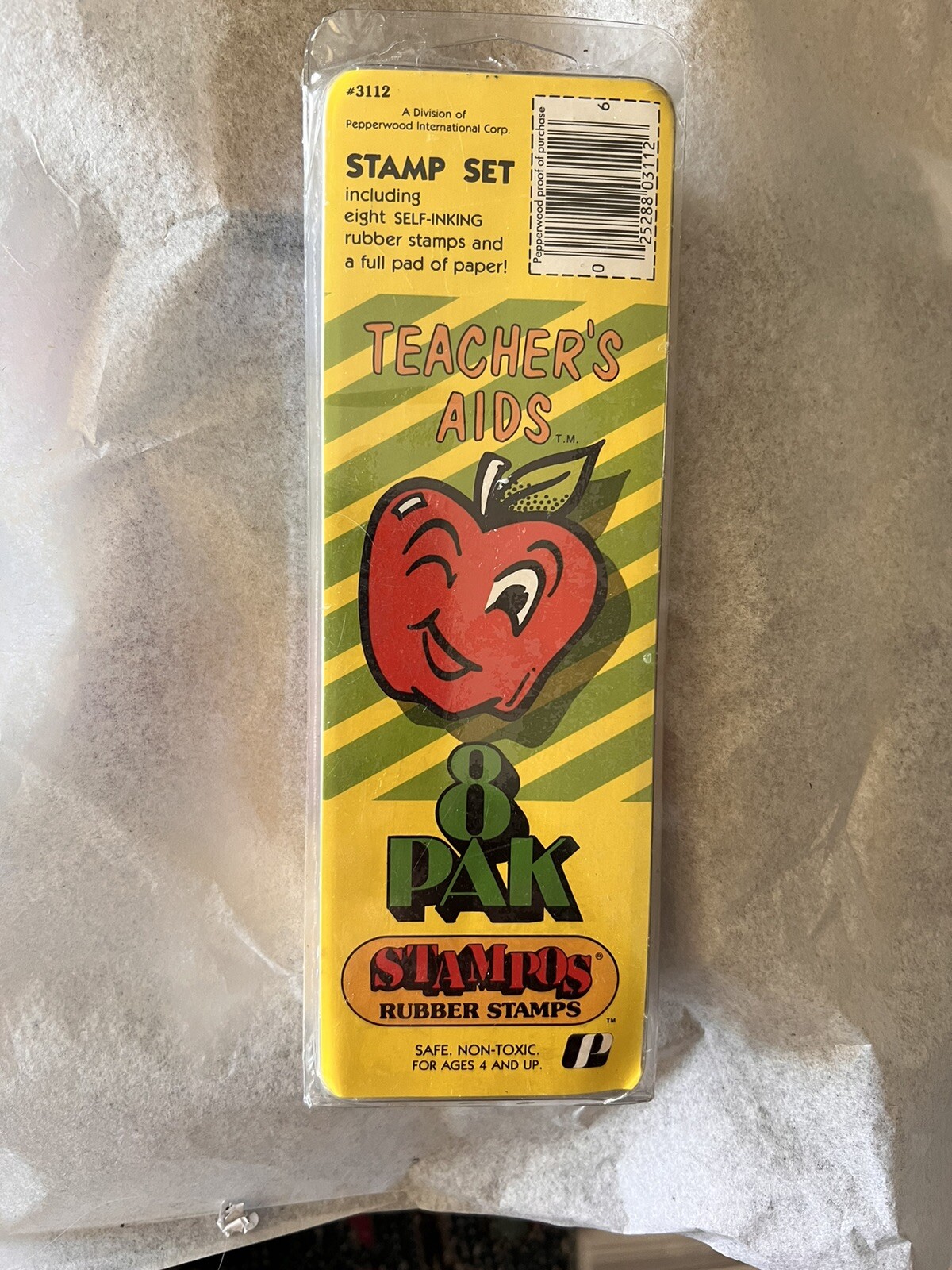 Teacher’s Aids Stamp Set8 Pack Rubber Stamps SelfInking Nontoxic eBay