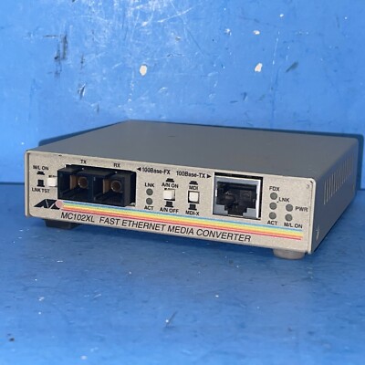 ALLIED TELESYN  AT-MC102XL FAST ETHERNET MEDIA CONVERTER 
