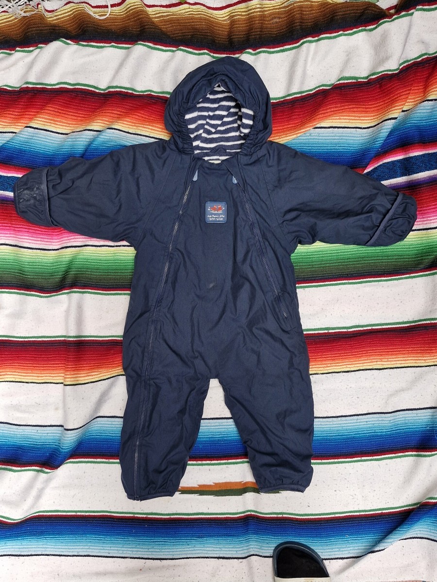 Jojo Maman Bebe SNOWSUIT 9-12m Waterproof Fleece Lined ALL-IN-ONE