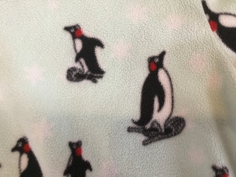 Pijama Nick and Nora One Piece Cremallera Verde Claro Pingüino Divertido Tema Talla XL Foto 2 de 4