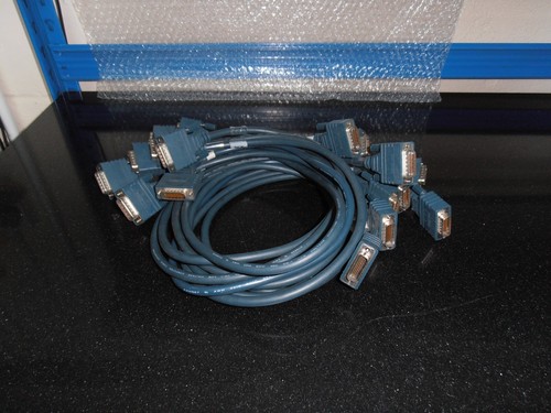 9 X Cisco Crossover Serial CAB-SS-6060X Cable 3ft DB60 DTE/DCE WIC-1T-WIC1T - 第 1/4 張圖片