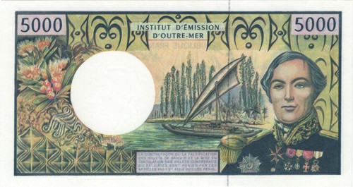 IEOM - 5000 Francs - type 1970 BOUGAINVILLE - Photo 2/2
