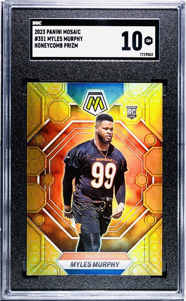 2023 Mosaic Myles Murphy HONEYCOMB Mosaic Rookie #351 Bengals SCG 10 GEM