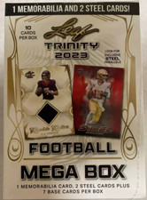 2023 Leaf Trinity Football Mega Box Blaster New Sealed