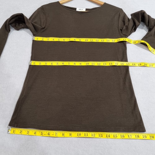 New Mela Select Top 12 Merino Wool Made in Aust Office Business Brown Purdie - Picture 11 of 14