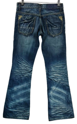 Dress Up Women's Low Rise Washed Flare Jeans Blue Size 26 | eBay