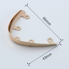 2 X Women Shoe High Heel Metal Cap Cover Protector DIY Repair Decoration Gold