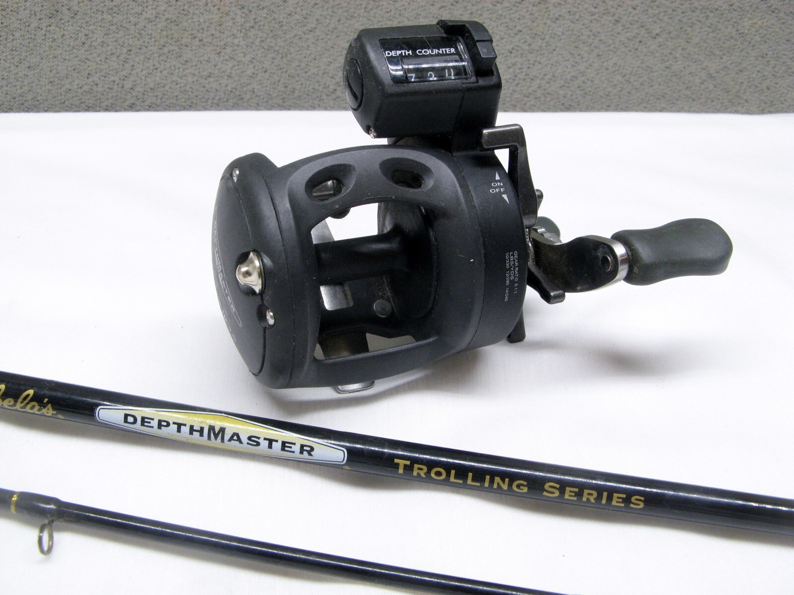 Depth Master Cabela's DM III 15 Kokanee Fishing Rod & Reel Combo nice