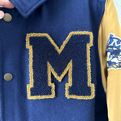 Rare Vintage Mickey State Disneyland Resort Navy Blue Varsity