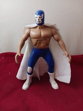 Figura de lucha libre Blue Demon ARENA 8" LUCHA LIBRE WCW AAA CMLL Deluxe